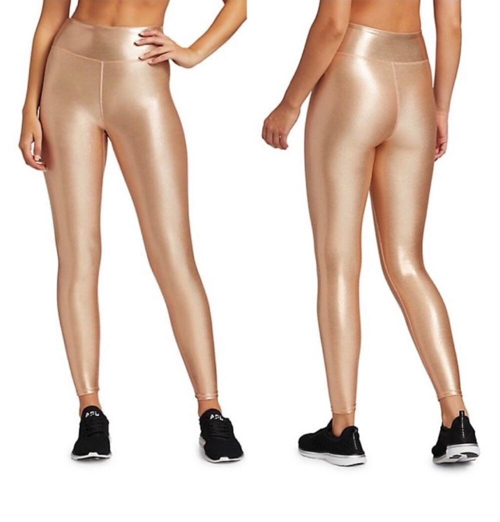 Heroine Sport Marvel Leggings Medium Metallic Copper High Rise